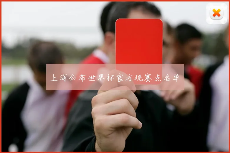 上海公布世界杯官方观赛点名单